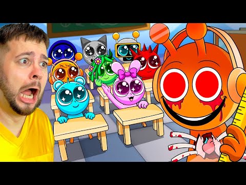 Видео: 🔪 ЗЛОЙ УЧИТЕЛЬ СПРУНКИ 😨 ШКОЛА Incredibox Sprunki АНИМАЦИИ