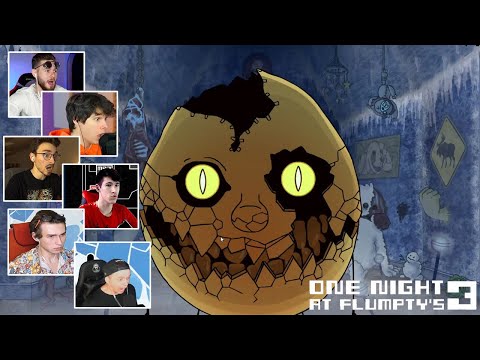 Видео: Реакция Летсплейщиков на Золотого Флампи в One Night at Flumpty's 3