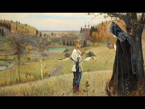 Видео: "Слово в образе"- М.В.Нестеров_ "Видение отроку Варфоломею", рук. программы прот. Александр Глебов