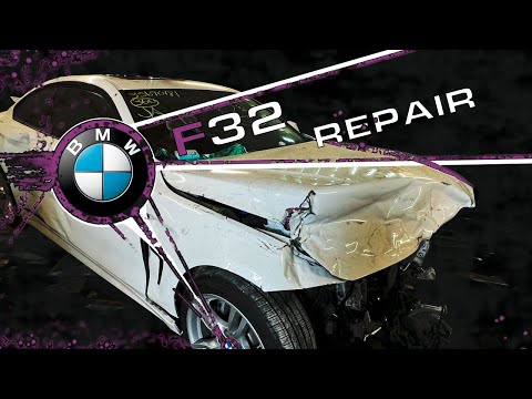 Видео: BMW 4 F32. The body rebuilding. Ремонт кузова.