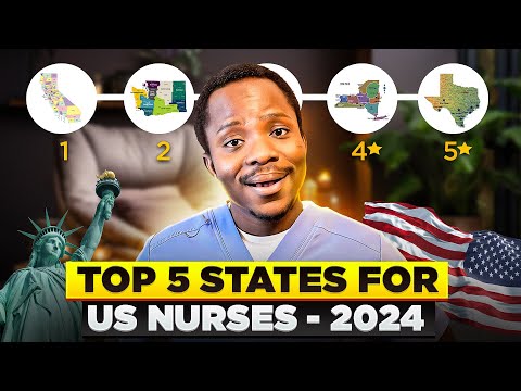 Видео: Пять лучших штатов для дипломированных медсестер в США.