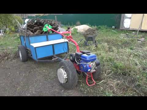 Видео: Самодельный прицеп для мотоблока с балкой от ВАЗ 2109