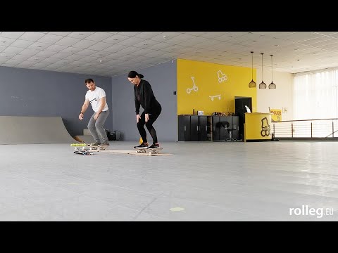 Видео: rolleg.eu — учим кататься на скейтборде с нуля!