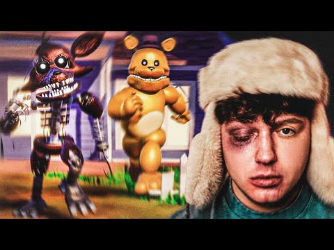 Видео: ПРОШЕЛ ВЕСЬ ФНАФ В ПРИВЕТ СОСЕД!