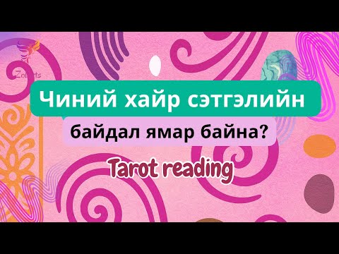 Видео: 🩵 Чиний хайр сэтгэлийн байдал ямар байна? | Тарот уншлага