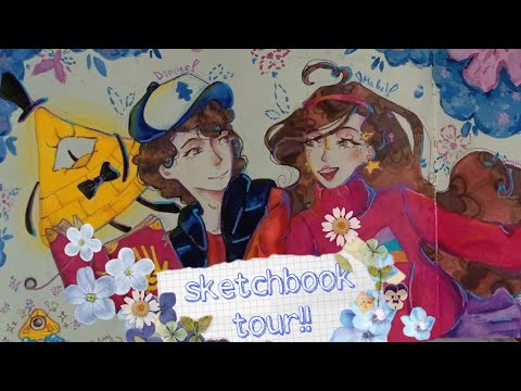 Видео: Обзор на скетчбук!!! (гравити Фолз, монолог фармацевта, ос, южный парк и пр.)