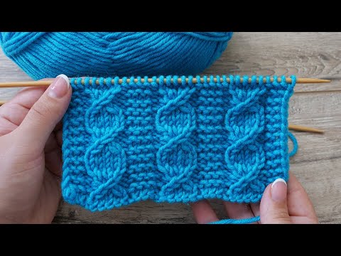 Видео: ДНК Косы спицами 🧬 DNA Cable Knitting Stitch 💃