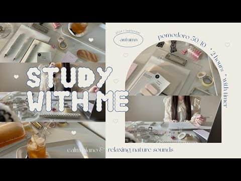 Видео: 【 study with me 】Терпение — это самый короткий путь / piano music & relaxing nature sounds🍂🐈˖ ໋
