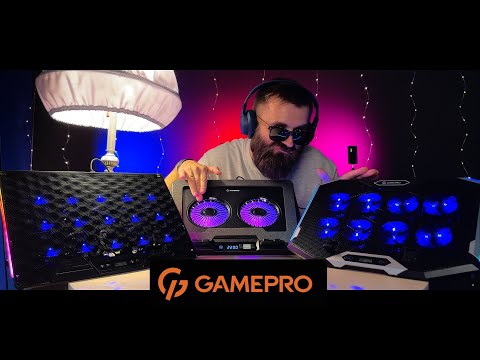 Видео: Охолоджуючі підставки GamePro CP870, CP910 та CP1140! Охолонь сам і охолоди свій гаджет!