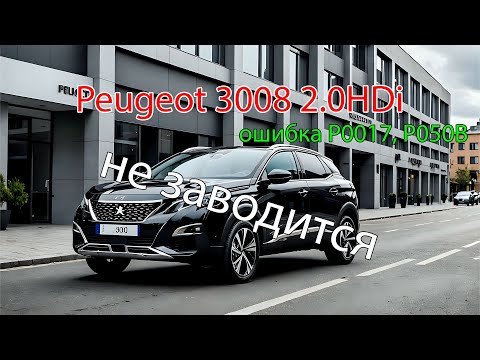 Видео: Peugeot 3008 2.0HDi не заводится, ошибка P0017, P050B