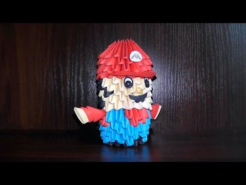 Видео: Модульное оригами Марио схема сборки
