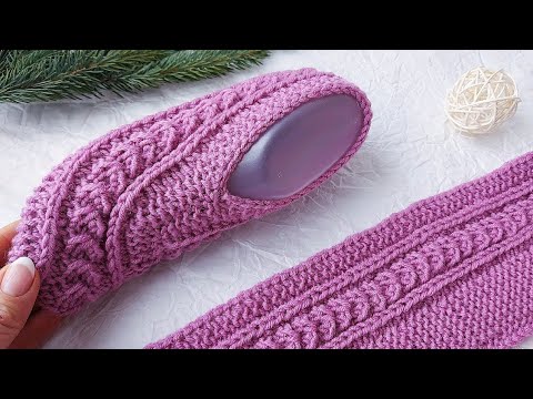 Видео: Домашние Тапочки- Следки  за два часа. Мастер - класс.