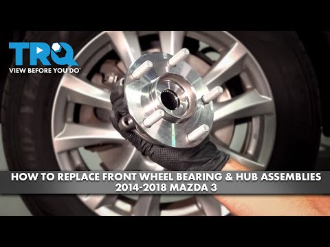 Видео: Как заменить передний ступичный подшипник и ступицу в сборе на Mazda 3 2014-2018 годов