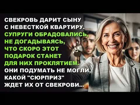 Видео: Свекровь дарит сыну с невесткой квартиру. Они подумать не могли, какой ＂сюрприз＂ ждет их от свекрови