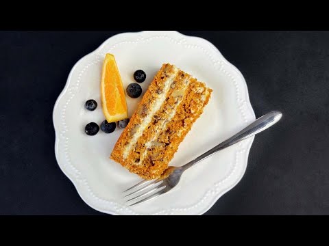 Видео: Осенний МОРКОВНЫЙ торт! Ароматный и очень нежный!