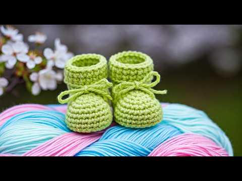 Видео: ПОСМОТРИТЕ, КАК МИЛЫЕ ДЕТСКИЕ ОБУВКИ, СВЯЗАННЫЕ КРЮЧКОМ