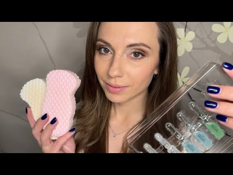 Видео: АСМР Пенное Умывание 🫧 Уход и Забота Перед Сном • ASMR Facial care