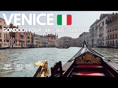 Видео: Экскурсия на гондоле по Венеции в формате 8K 360°