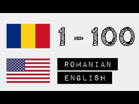 Видео: Числа от 1 до 100 - румынский - английский