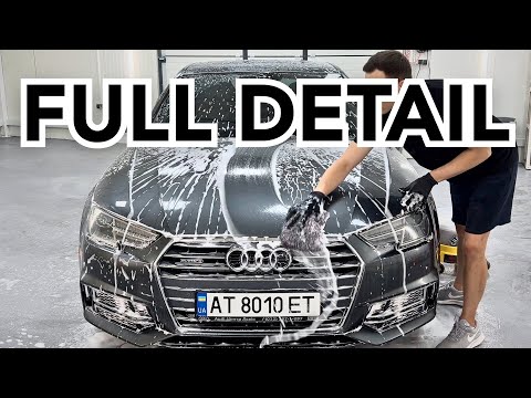 Видео: Audi A4 B9. Полірування + Кераміка, Хімчистка (Повний Детейлінг) ASMR
