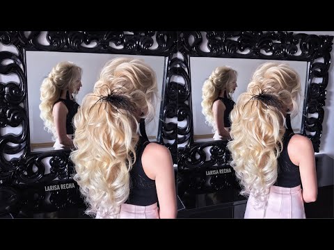 Видео: Как сделать красивую причёску хвост с накладными прядями ?