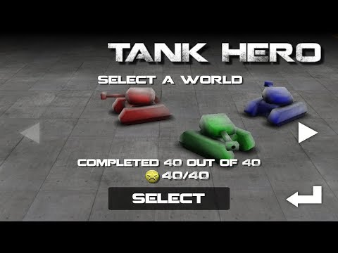 Видео: Tank Hero прохождение - мир 1 - 40 золотых медалей