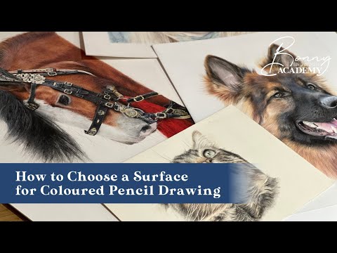 Видео: Как выбрать поверхность для рисунка цветным карандашом | Руководство по материалам