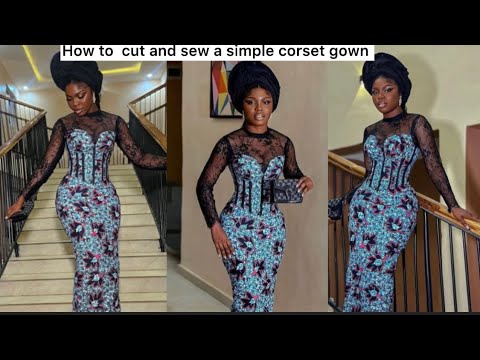 Видео: Сделай сам: как раскроить и сшить простое платье-корсет с кокеткой || корсет для начинающих #корс...