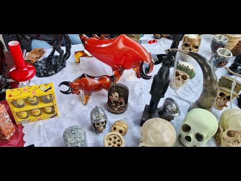 Видео: блошиный рынок Германия Flohmarkt Bazar