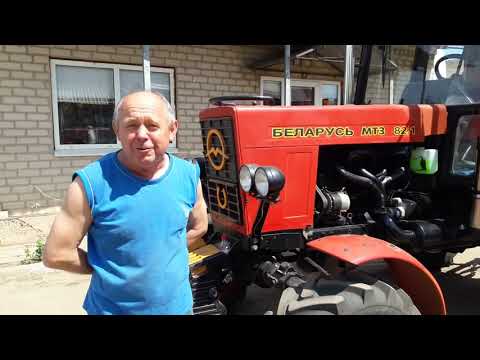 Видео: Мтз 82.1 Мерседес ОМ 366