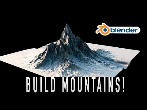 Видео: Горы и каньоны в Blender: карты смещения и рисование текстур