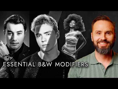 Видео: Создайте мощные черно-белые портреты: мои 3 любимых светоформирующих инструмента