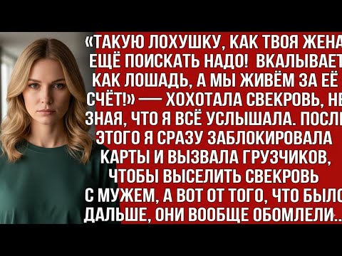 Видео: «ТАКУЮ ЛОХУШКУ КАК ТВОЯ ЖЕНА, ЕЩЁ ПОИСКАТЬ НАДО! ПАШЕТ КАК ЛОШАДЬ, А МЫ ЖИРУЕМ!» — ХОХОТАЛА СВЕКРОВЬ