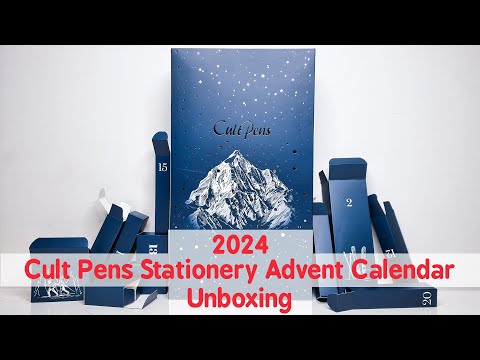 Видео: Распаковка канцелярского адвент-календаря The Cult Pens 2024
