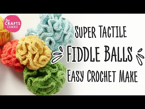 Видео: Супертактильные шарики-скрипки – легко вязать крючком