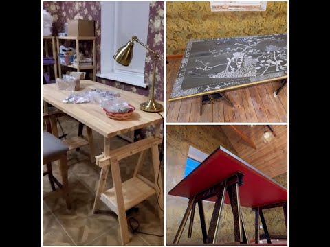 Видео: ВО ЧТО МОЖНО ПРЕВРАТИТЬ НЕДОРОГОЙ СТОЛ. ДЕКОР СТОЛЕШНИЦЫ. #декор