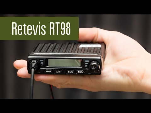 Видео: Retevis RT98 миниатюрная автомобильная радиостанция. Вскрытие, проверка в полях, измерение мощности.