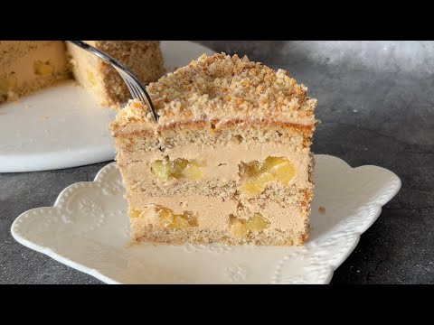 Видео: Торт ОРЕХОВЫЙ БАРХАТ с лимонно-яблочным конфи