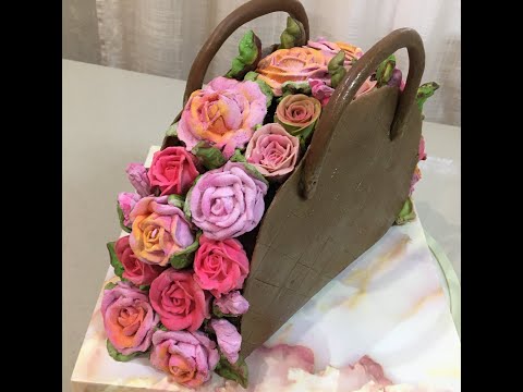 Видео: Торт дамская сумочка #Cake handbag