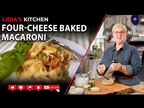 Видео: Запеченные макароны с четырьмя сырами