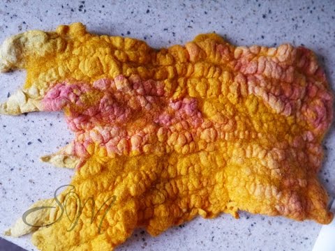 Видео: Светлана Манцова Образец №6. Декорирование ватой.