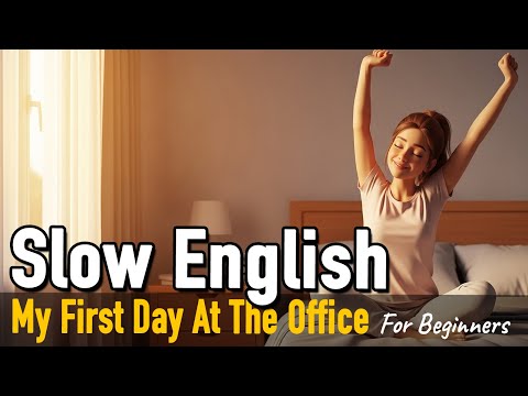 Видео: Мой первый день на работе | Легкий ежедневный деловой английский для начинающих | Ежедневный разг...