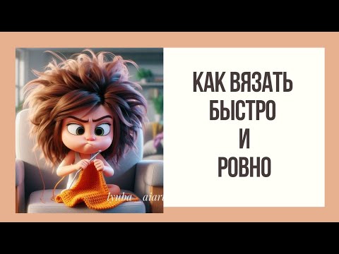 Видео: Как Вязать Быстро и Ровно