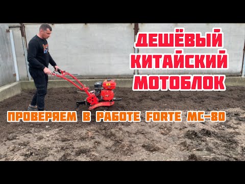 Видео: Дешёвый китайский мотоблок в работе! Фрезеруем бензиновым мотоблоком Форте МС-80🔥