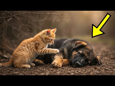 Видео: Они Бросили Мёртвого Щенка в Лагере, Но Бездомная Кошка Сделала Немыслимое…
