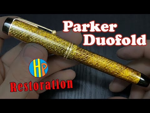 Видео: Паркер Дуофолд 'Елочка' - Как Починить - Parker Duofold Herringbone