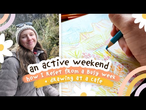 Видео: Рисование в кафе, походы и забеги в парке 🌷 Активные выходные в качестве штатного иллюстратора