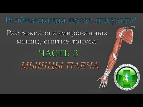 Видео: Реабилитация после инсульта. Растяжка спазмированных мышц, снятие спастики. Часть 3.
