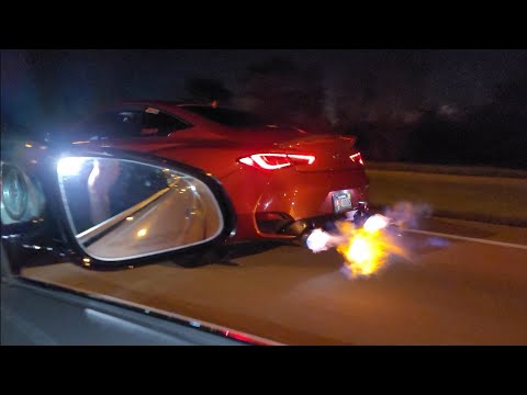 Видео: Infiniti Q60 2017 года выпуска, болты E50 против BMW M4 CS 2020 года выпуска