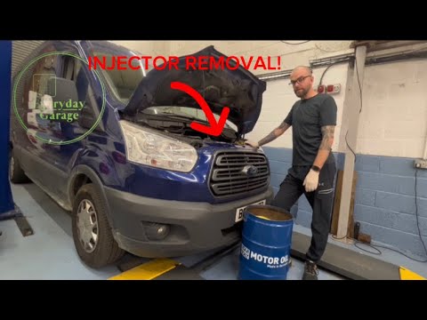 Видео: Снятие инжектора Ford Transit Eco blue 2.0